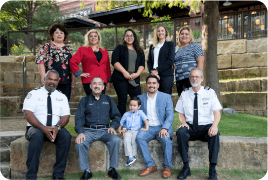 A group of police officers posing for a photo.