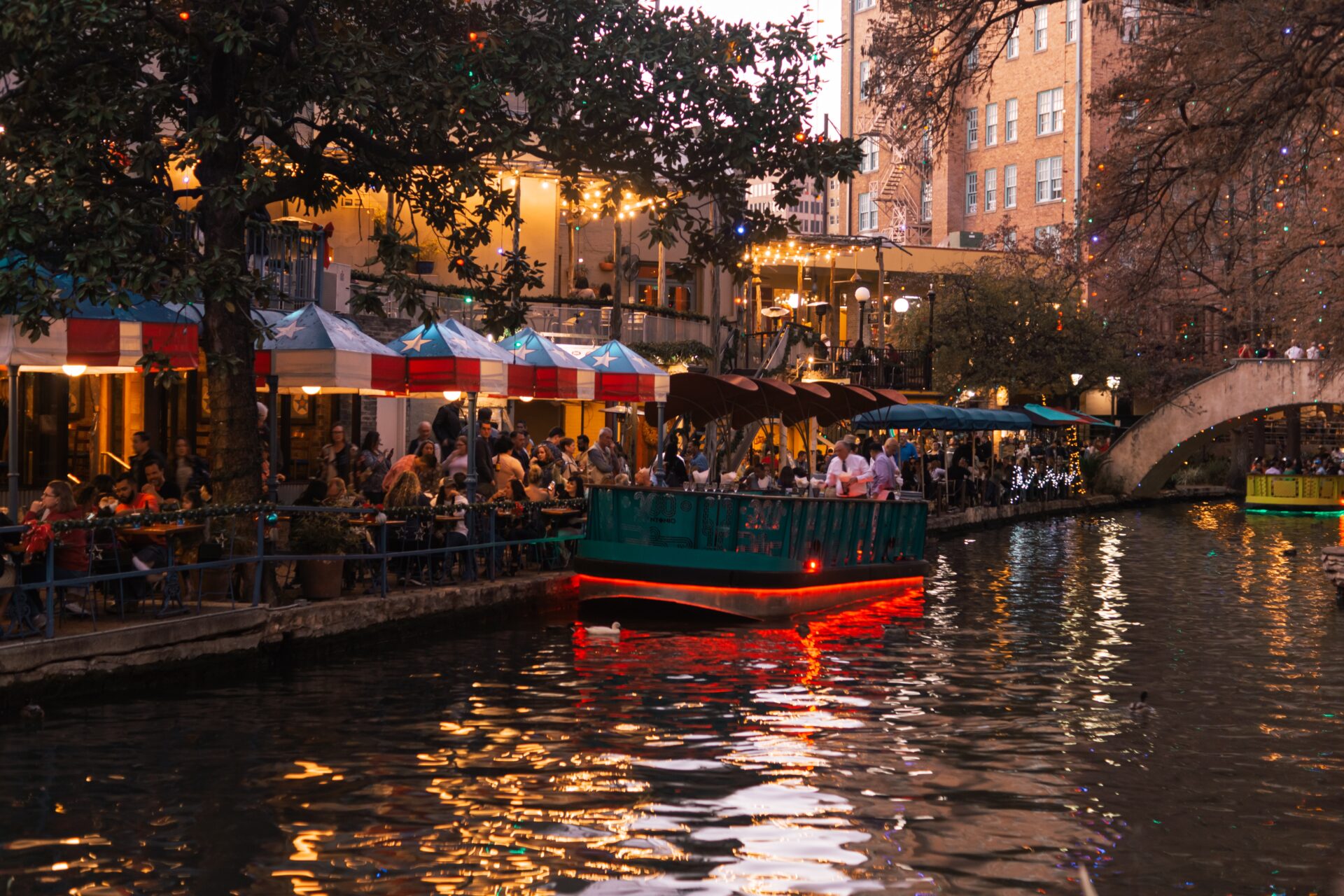 A river in san antonio, texas.
