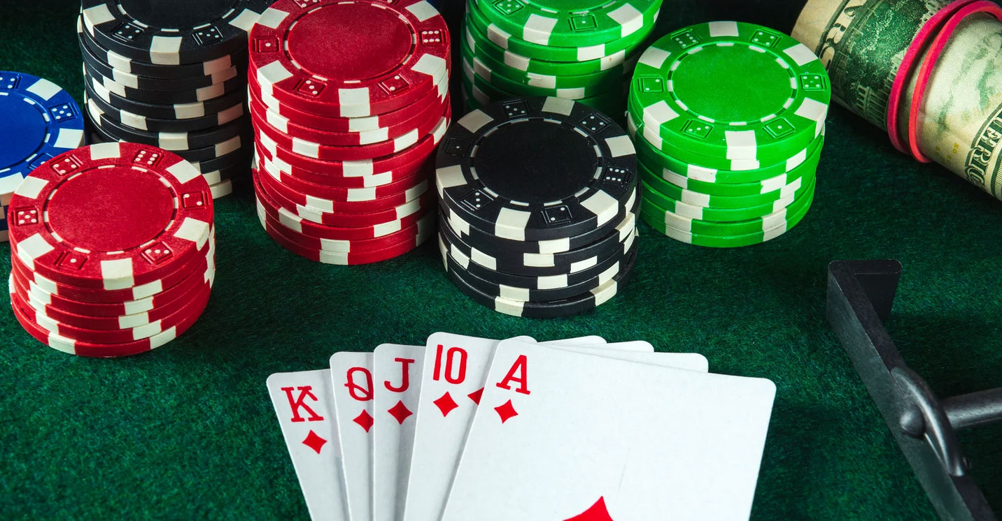 casino chips and cards