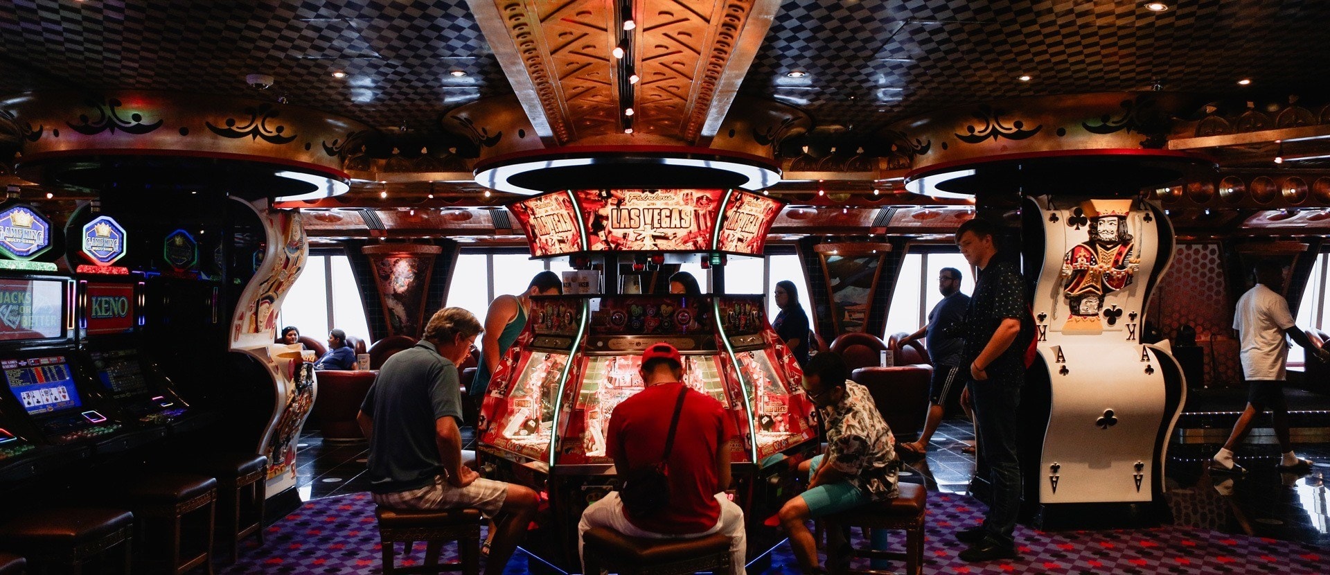 casino interior with guests